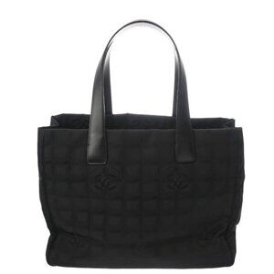 CHANEL New Travel Line Tote MM Black/Noir A15991 hand bag 800000135464000